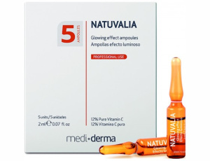 NATUVALIA Glowing effect ampoules – Концентрат с эффектом сияния в ампулах NATUVALIA Glowing effect ampoules – Концентрат с эффектом сияния в ампулах
