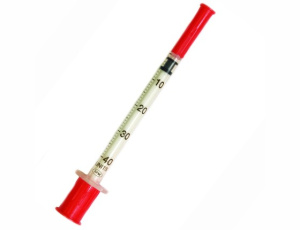 Шприц SFM U40 1мл 29G инсулиновый с интегрированной иглой ( 3-х комп.)