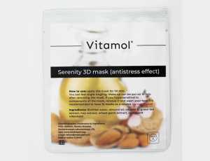 Serenity 3D mask (antistresss effect) - противоотечная + антистресс маска для лица Serenity 3D mask (antistresss effect) - противоотечная + антистресс маска для лица