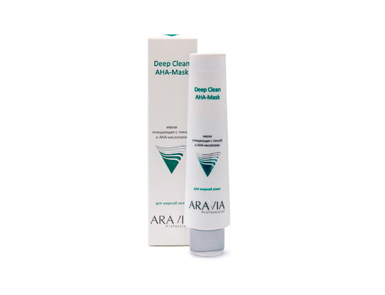 ARAVIA Professional Маска очищающая с глиной и AHA-кислотами для лица Deep Clean AHA-Mask