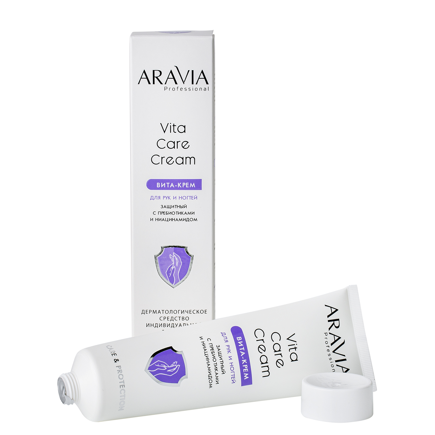 ARAVIA Professional Вита-крем для рук и ногтей защитный Vita Care Cream с пребиотиками и ниацинамидом