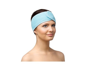 Повязка для волос махровая на липучке 1 шт/упк Повязка для волос махровая на липучке 1 шт/упк