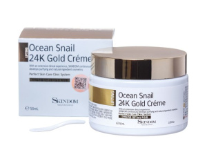 Крем для лица с экстрактом морской улитки и золота (Ocean Snail 24К Gold Cream)