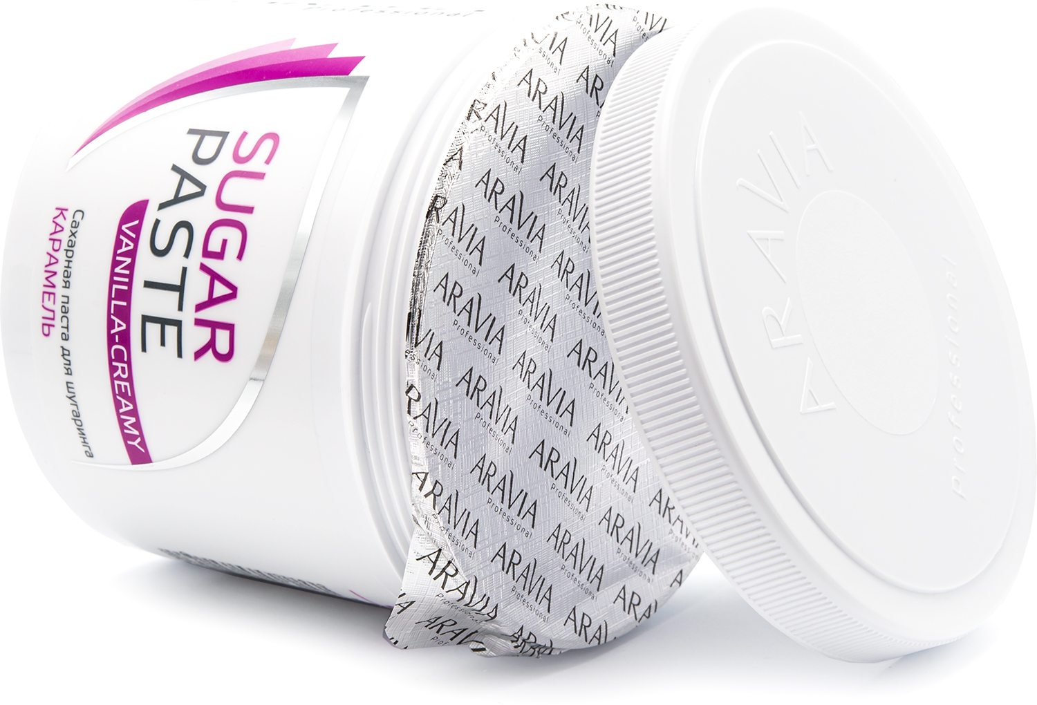 ARAVIA Professional Сахарная паста для шугаринга карамель ванильно-сливочная плотная "CARAMEL VANILLA CREAMY"