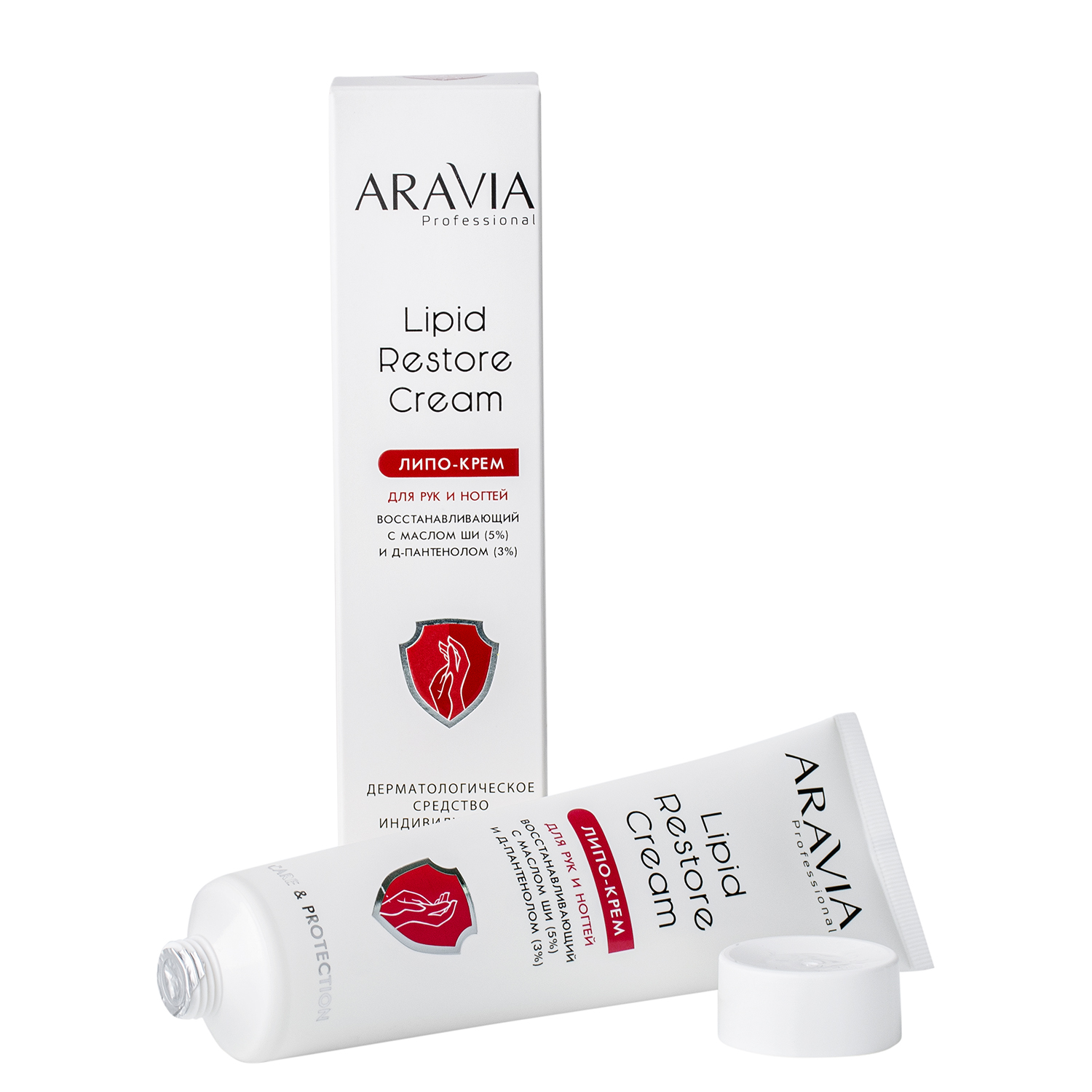 ARAVIA Professional Липо-крем для рук и ногтей восстанавливающий Lipid Restore Cream с маслом ши и д-пантенолом