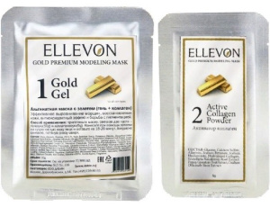 ELLEVON GOLD PREMIUM MODELING MASK - Премиум альгинатная маска с золотом ELLEVON GOLD PREMIUM MODELING MASK - Премиум альгинатная маска с золотом
