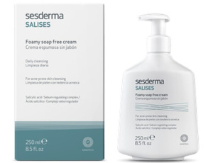 SALISES Facial/body foamy soap-free cream – Крем пенящийся для умывания для лица и тела