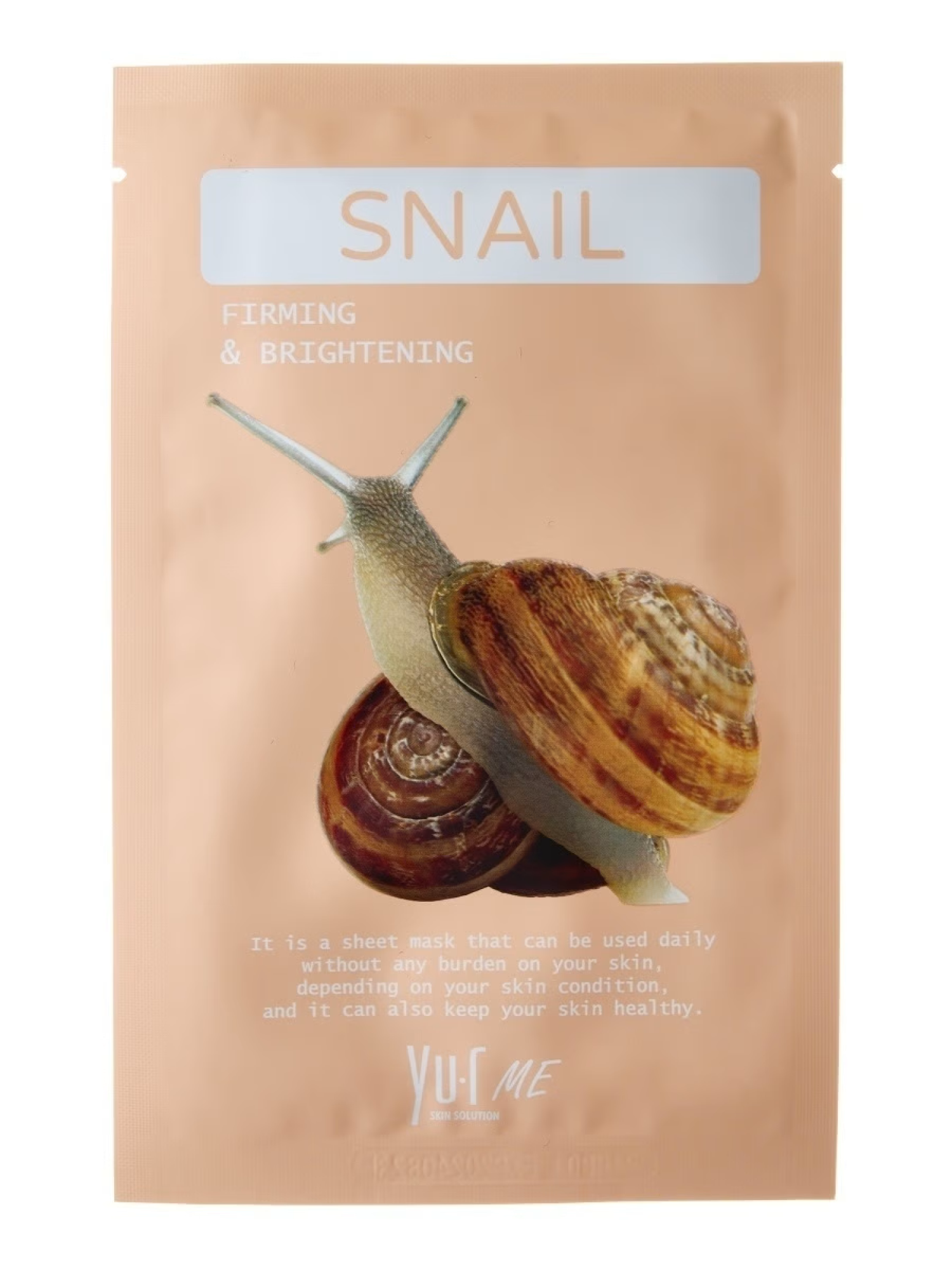 YU.R ME Маска тканевая для лица с фильтратом улиточного секрета