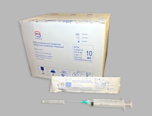 Шприц стандартный 3-копм. одноразовый Луер Лок