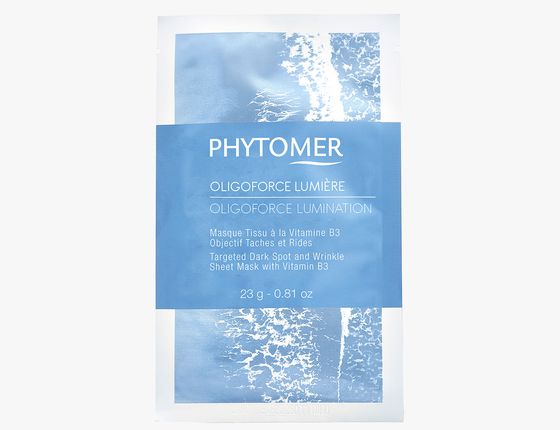 Тканевая маска для выравнивания тона кожи с витамином В3 Oligoforce Lumiere  Тканевая маска для выравнивания тона кожи с витамином В3 Oligoforce Lumiere