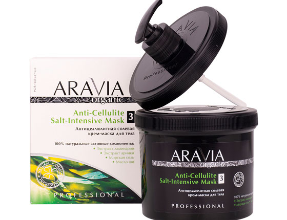 ARAVIA Organic Антицеллюлитная солевая крем-маска для тела Anti-Cellulite Salt-Intensive Mask