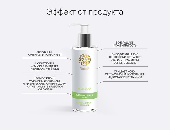 BAMBOO Ultra-Moistening Mask - Бамбуковая маска-желе для лица