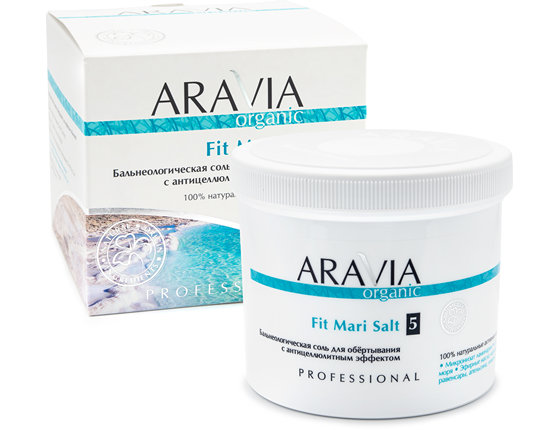 ARAVIA Organic Бальнеологическая соль для обёртывания с антицеллюлитным эффектом Fit Mari Salt