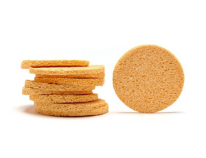 Спонж круглый D-7,5 см целлюлоза (пористая структура 10шт) Спонж круглый D-7,5 см целлюлоза (пористая структура 10шт)