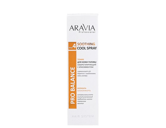 ARAVIA Professional Тоник для кожи головы себорегулирующий с криоэффектом Soothing Cool Spray